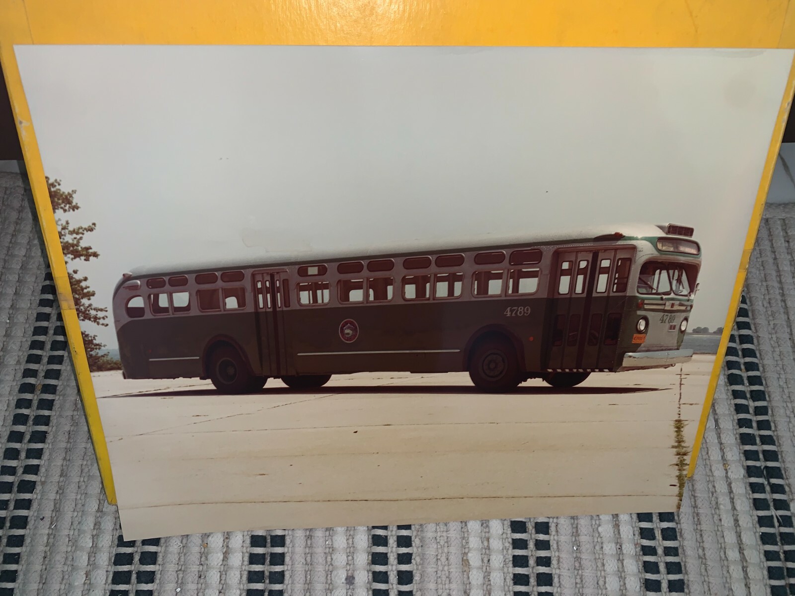 20X16 NY NYC BUS #4789 LARGE PHOTOGRAPH TRANSIT FLUSHING WHITESTONE SPECIAL