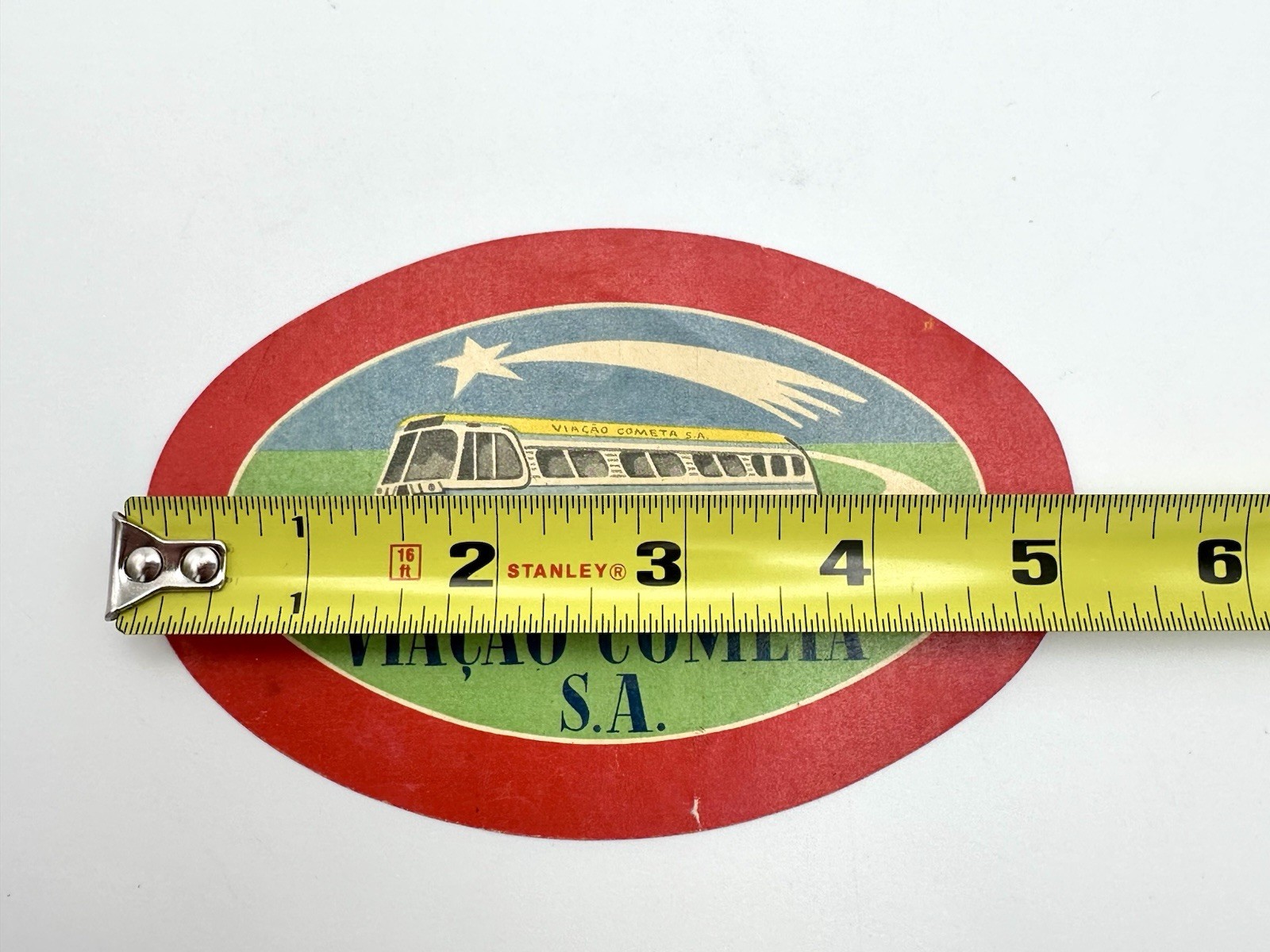Vintage Bus Luggage Labels / Decals Lot Of 4 – Brazil