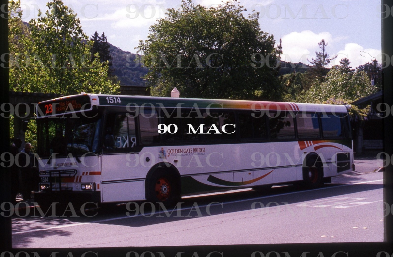 GOLDEN GATE TRANSIT. ORION V BUS #1514.San Rafael (CA). Original Slide 2005.(C)