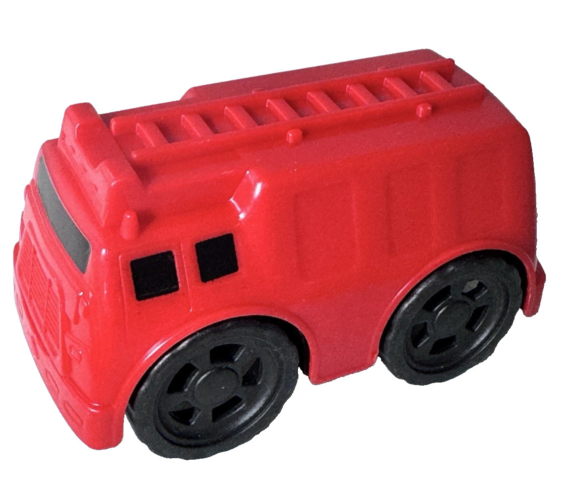 Toysmith Free Wheelers Lightweight Plastic 4 Inch Red Firetruck Toy New