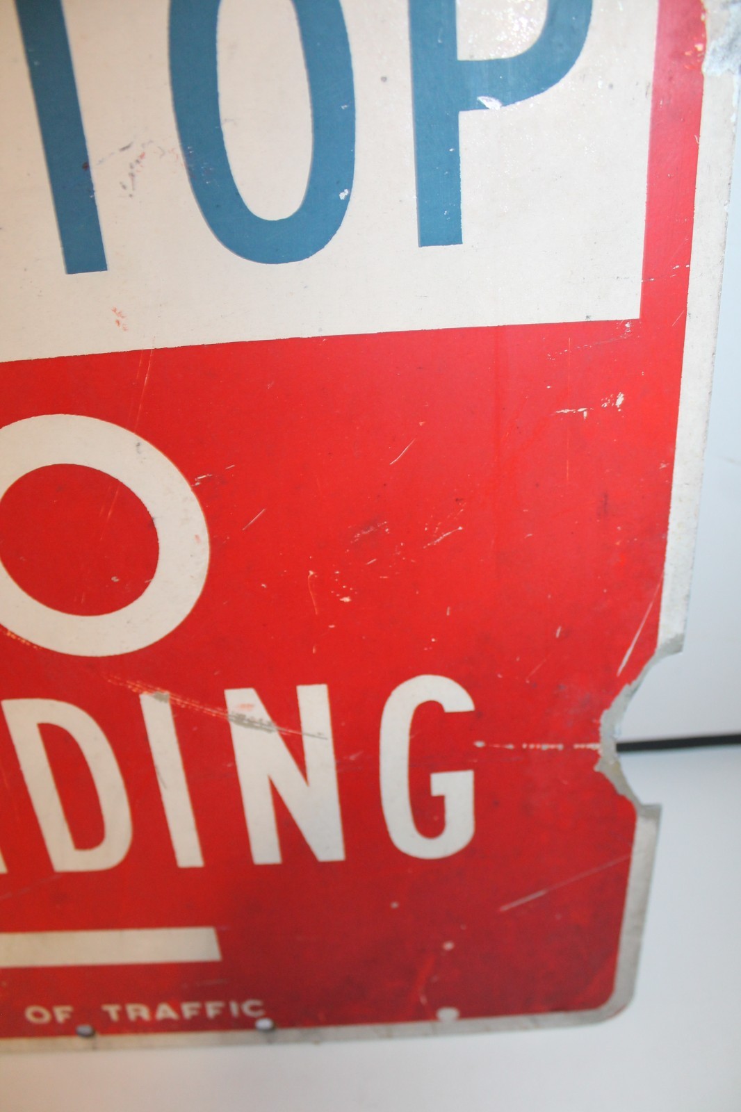Vintage 1960s NYC Metal MTA BUS STOP Sign