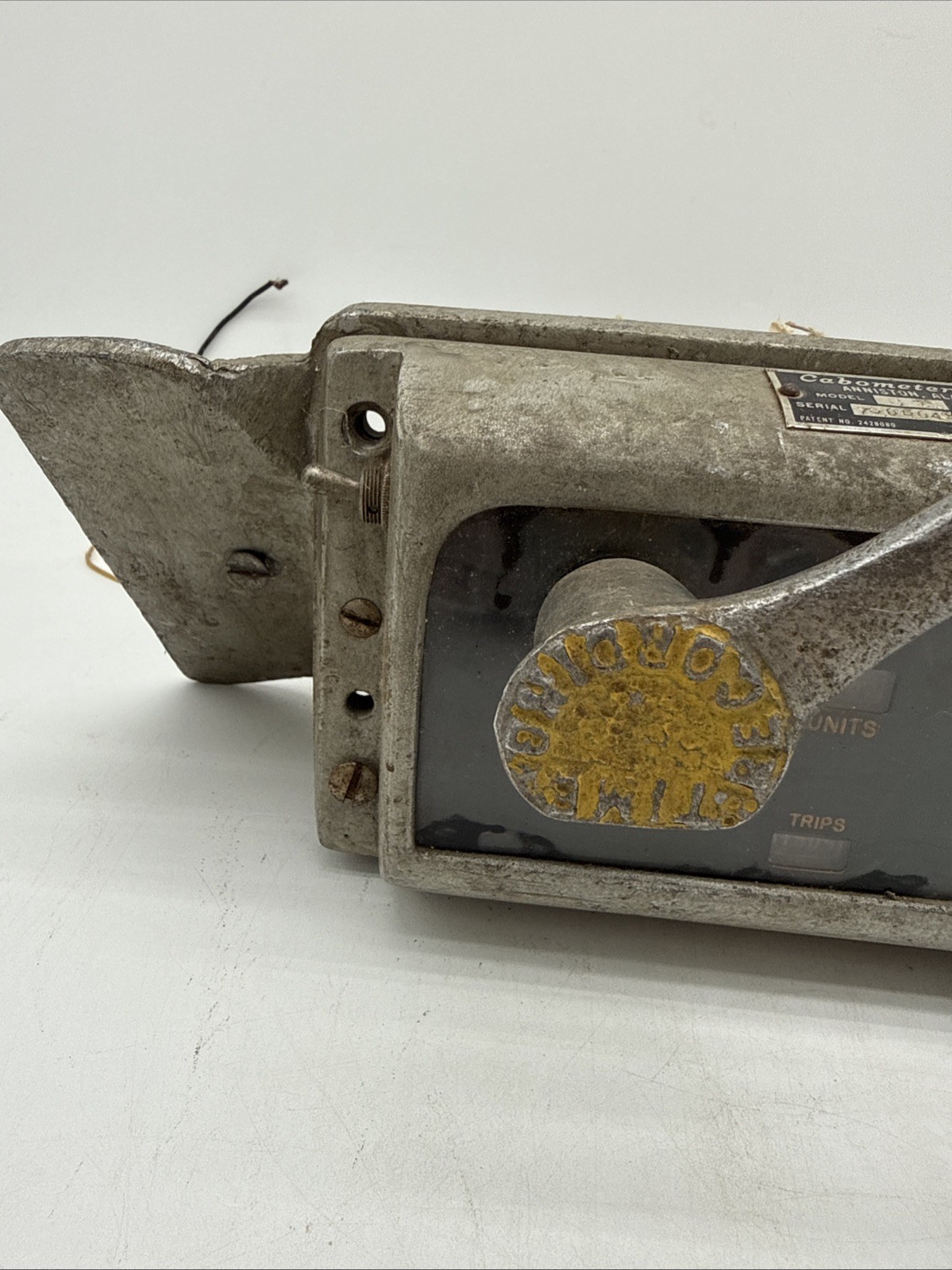 Vintage Cabometer Mechanical Taxi Fare Meter Model C11 Vacant Flag Arm NoReturns
