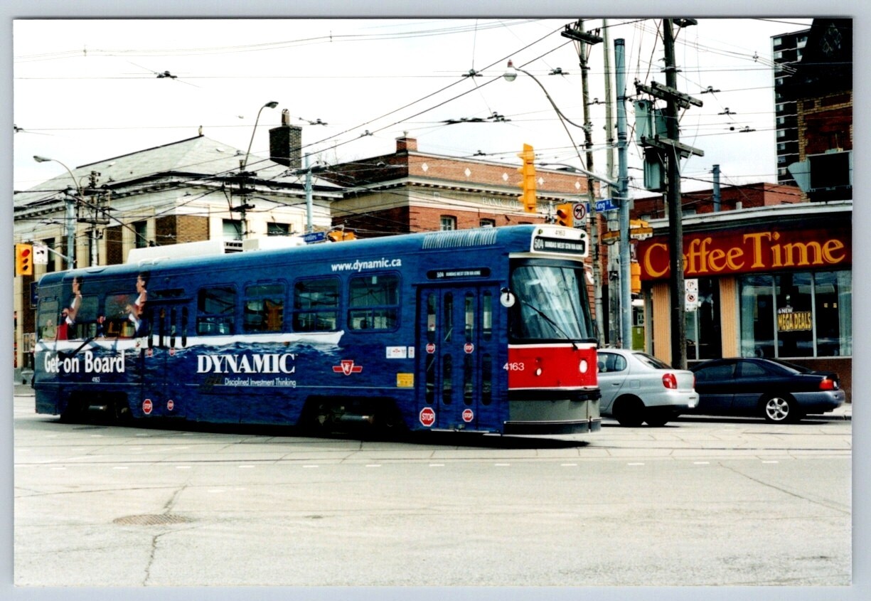 TTC Streetcar #4163, ‘Dynamic’ Wrap King Street West Toronto, Kodak 4×6 Print