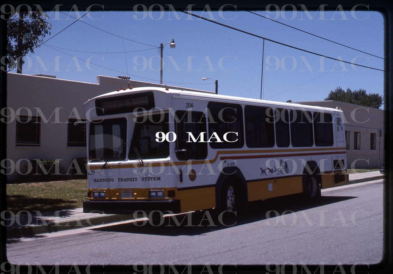 BANNING TRANSIT SYSTEM #206. Banning (CA). Original Slide 1989.