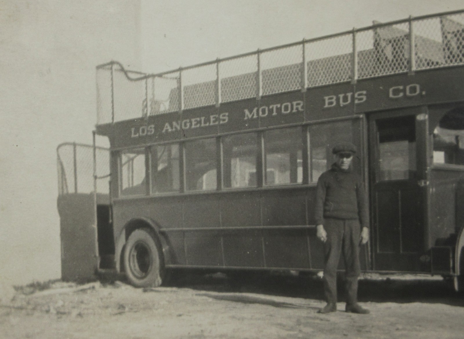 Pacific Electric Railway Los Angeles Motor Bus Company Double Decker Photo 1928