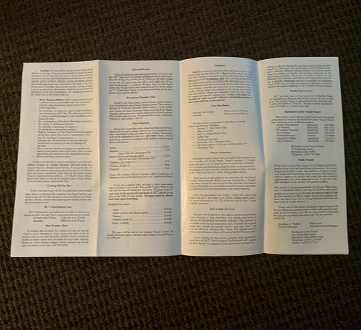 Richland County Transit Schedule/Route Maps -Mansfield, OH 2003