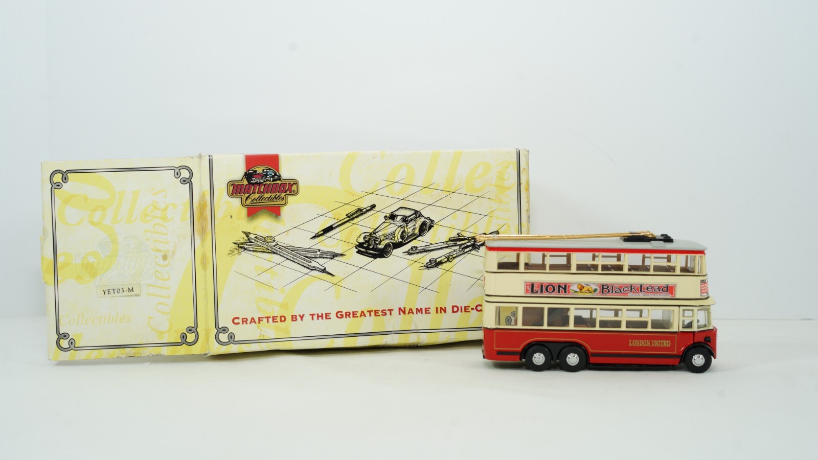 Matchbox 1931 Diddler London United D/Deck Trolleybus Item YET03-M NEW B50