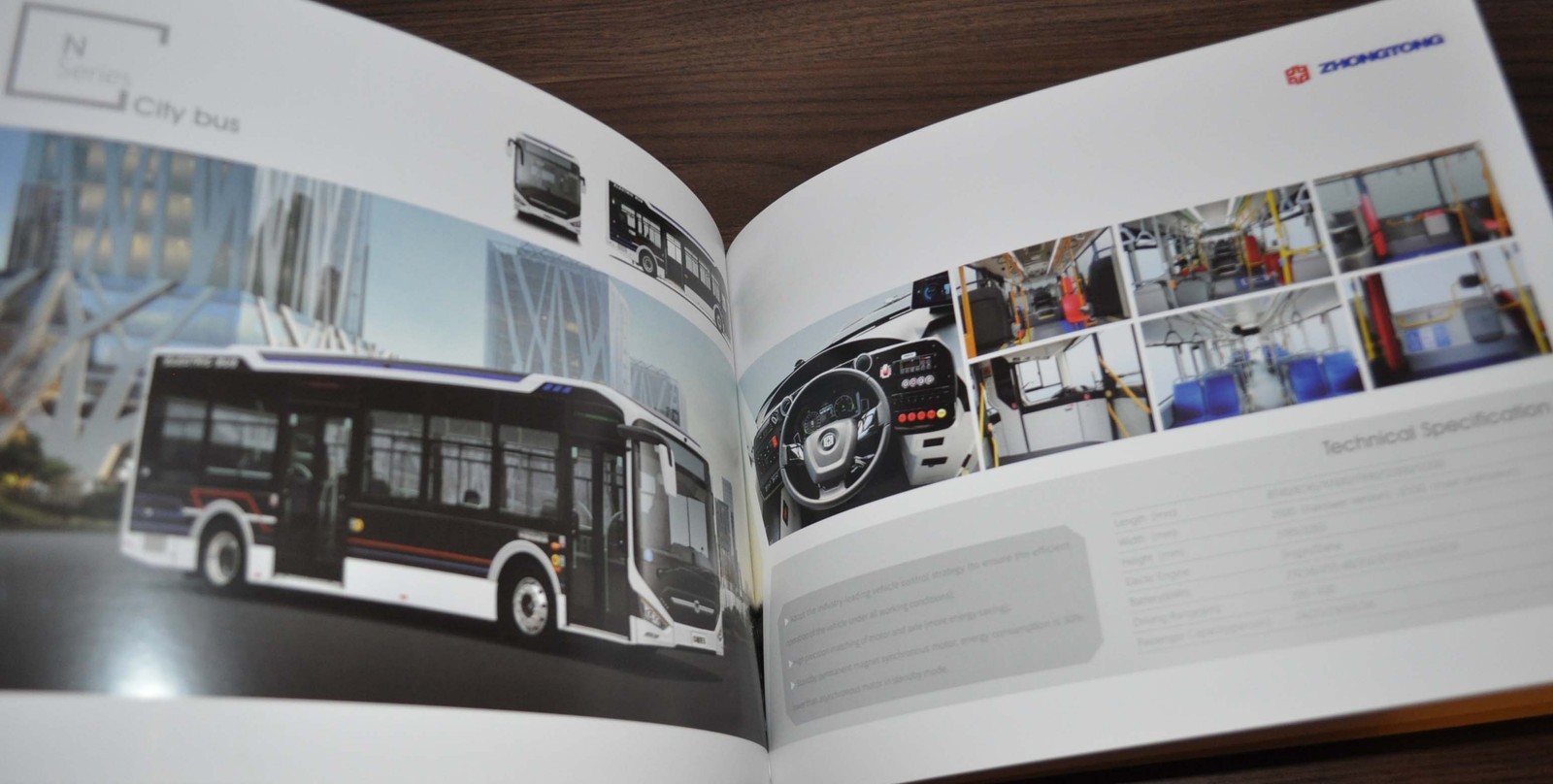 Zhongtong Model Range Coach Bus China Brochure Prospekt