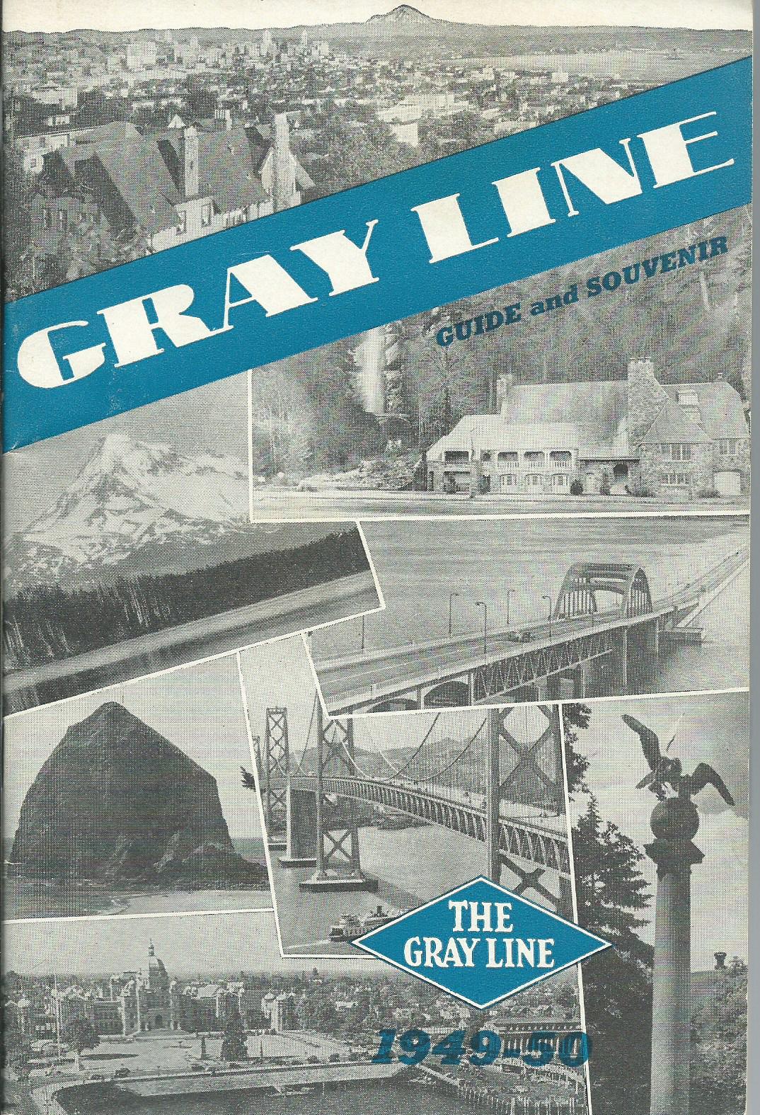 1949-1950 Gray Line Booklet Tours Portland OR Seattle WA San Francisco CA