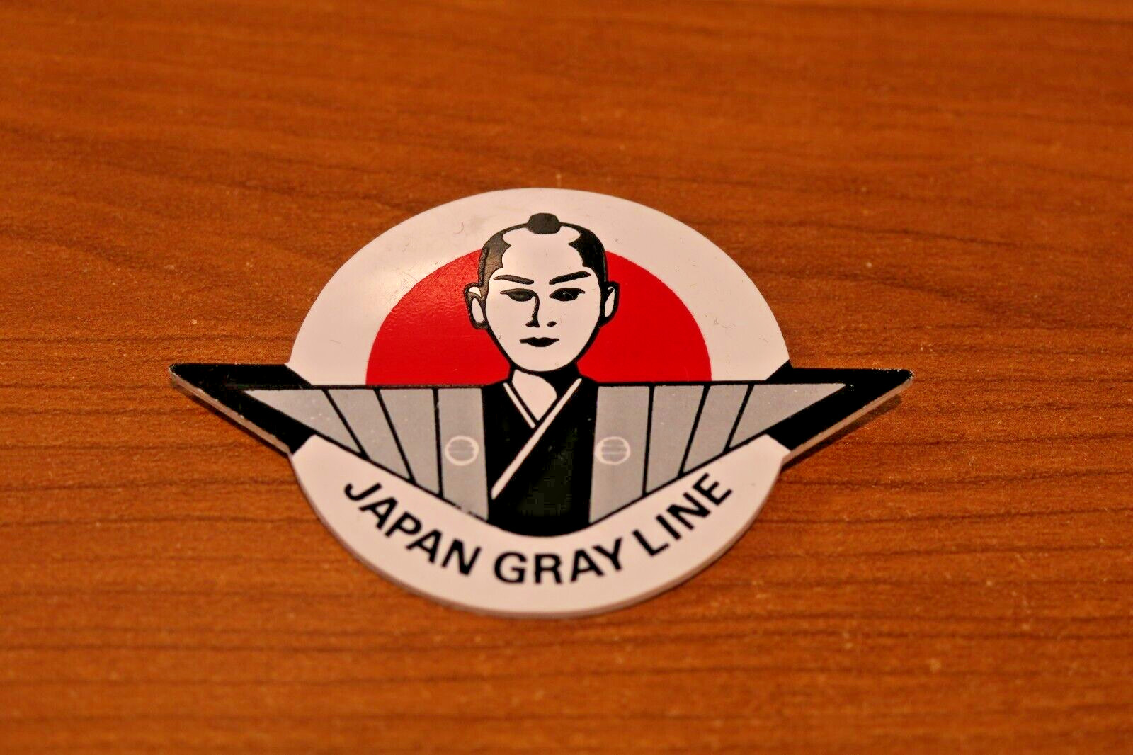 Japan Bus Gray Line Promotional Pin