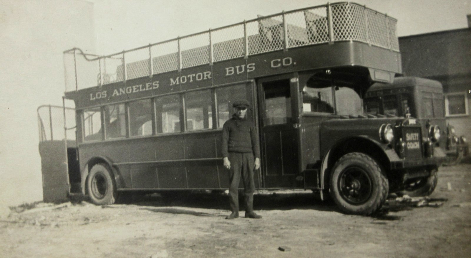 Pacific Electric Railway Los Angeles Motor Bus Company Double Decker Photo 1928