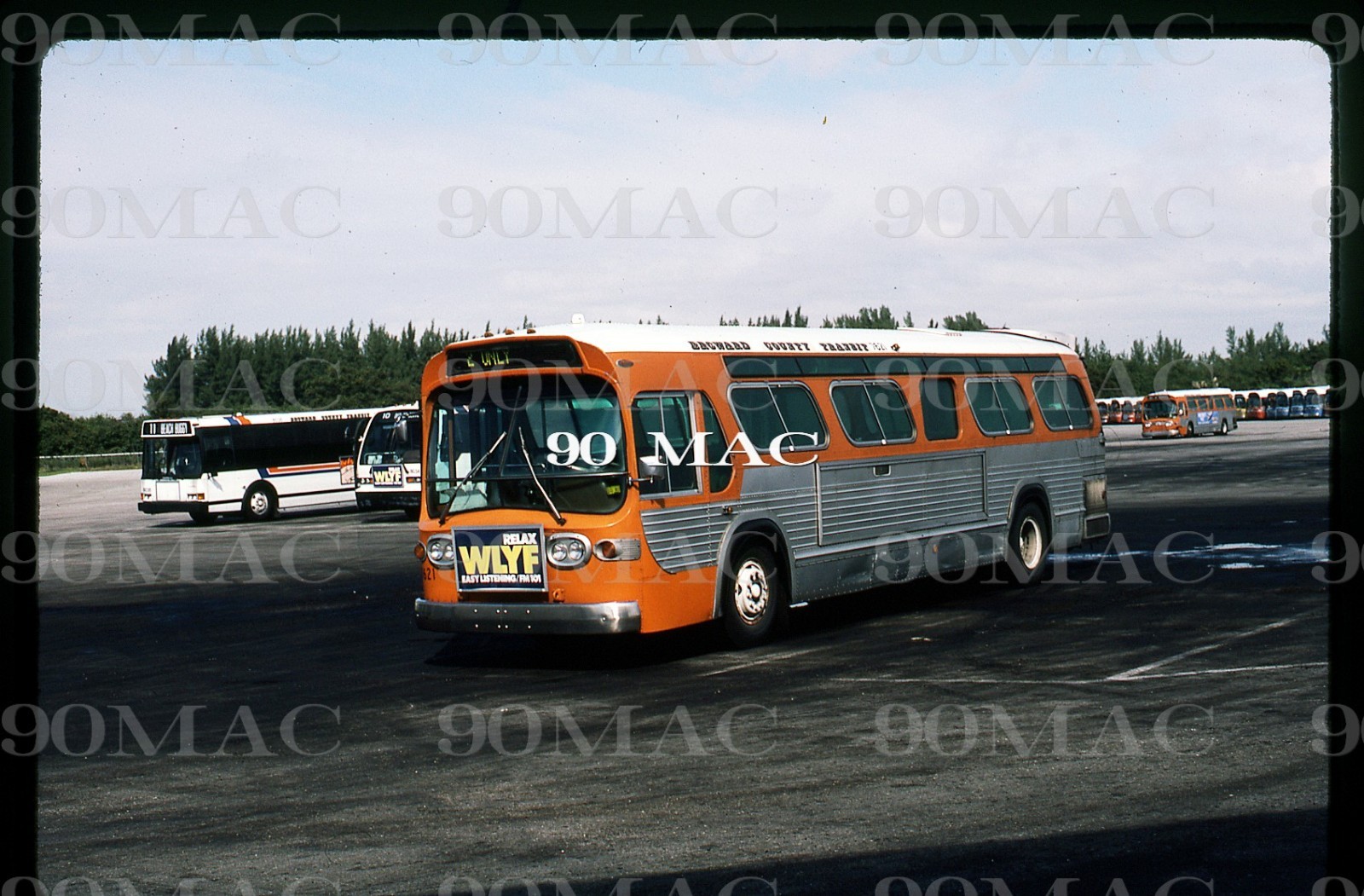 BCT. GM COACH BUS #7621. Fort Lauderdale (FL). Original Slide 1986.