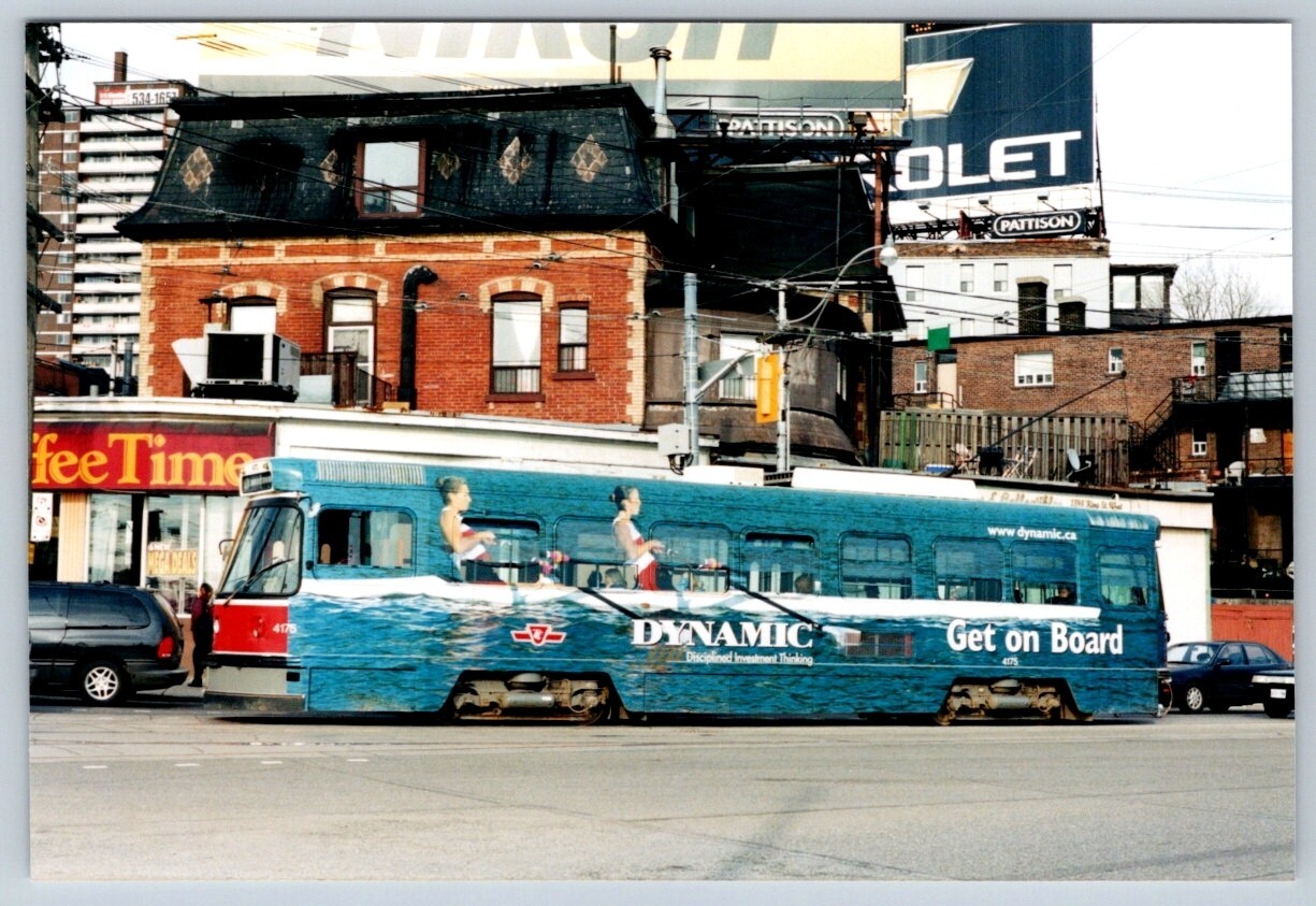 TTC Streetcar #4175, King Street Toronto Parkdale, Kodak4x6 Print