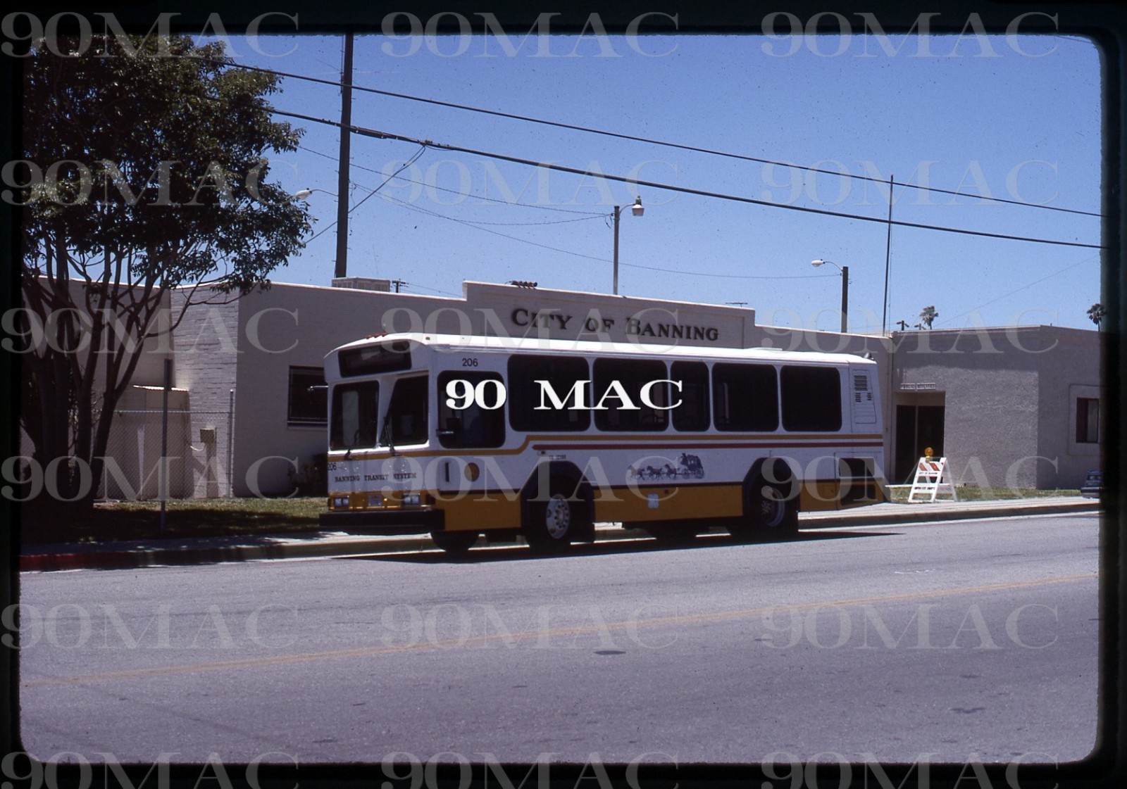BANNING TRANSIT SYSTEM #206. Banning (CA). Original Slide 1989. (A)