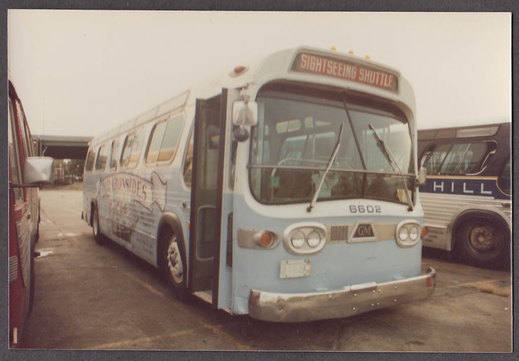 Brush Hill Transit Old Ironsides Sightseeing #6602 bus snapshot Boston 1988
