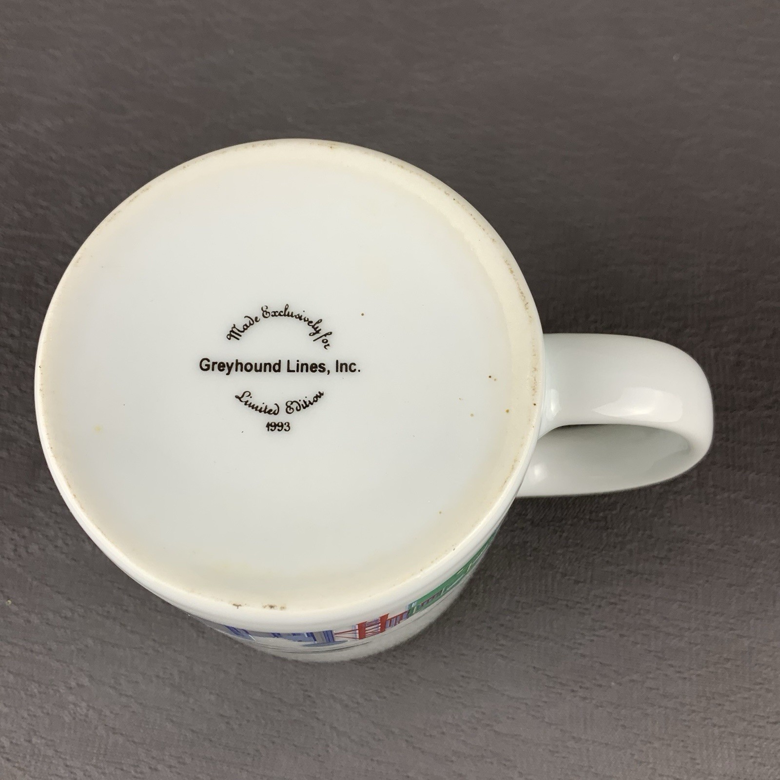 Rare Limited Edition Vintage Greyhound Bus Lines 1993 Coffee Cup Mug 10oz