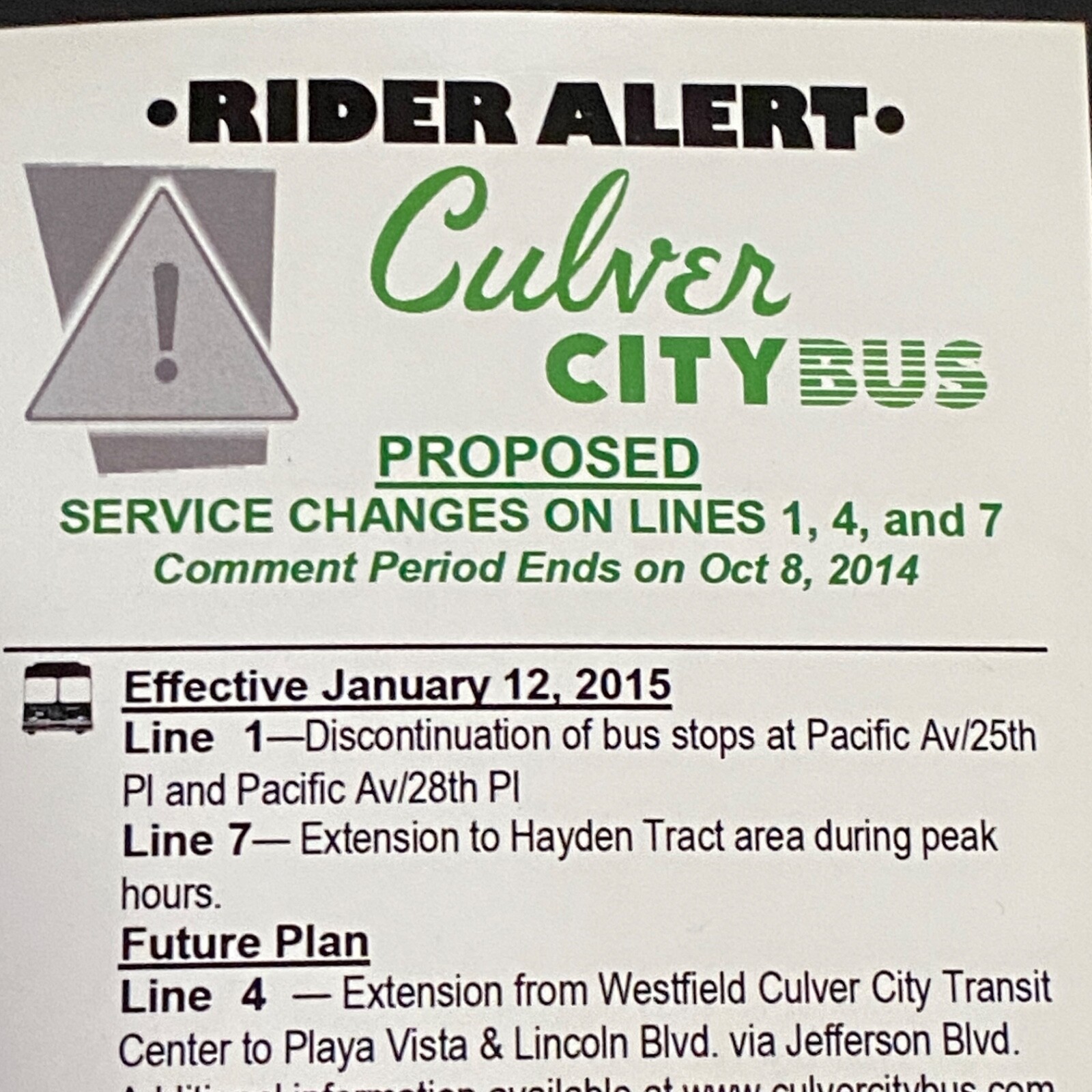 Guide 2014 City Bus Transit Line Public Travel Commuter Ephemera Collectors