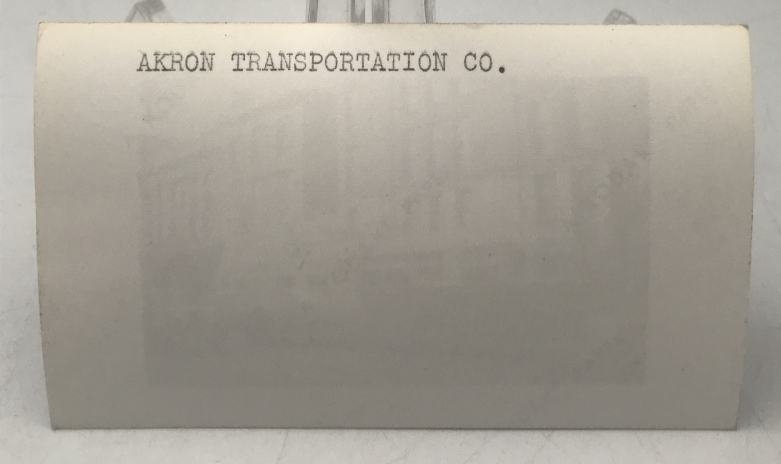 Akron Transportation Ohio Bus Snapshot Photograph 2.75×4.5 VTG