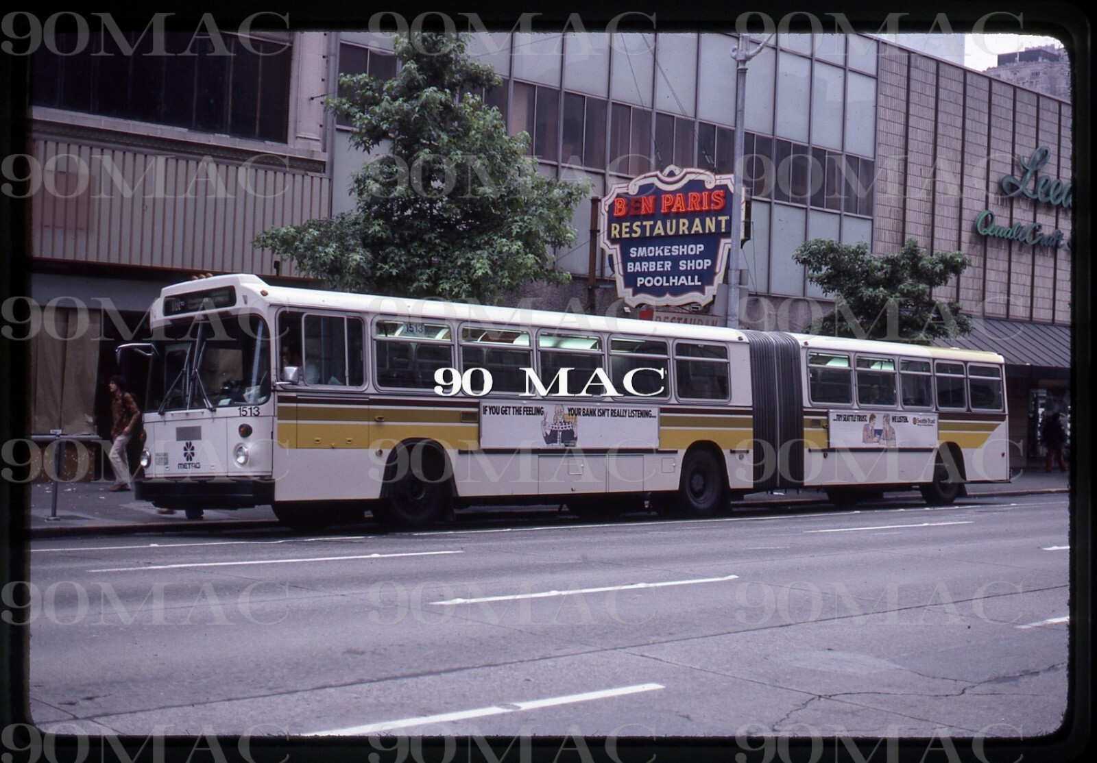 SEATTLE METRO. M.A.N. ARTIC BUS #1513. Seattle (WA). Original Slide 1981.