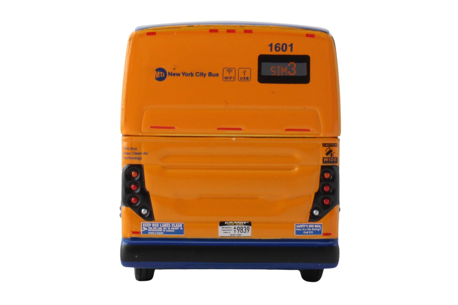 Daron Prevost X3-45 Commuter Coach Mta Express Service Bus Die-Cast Metal 1/87