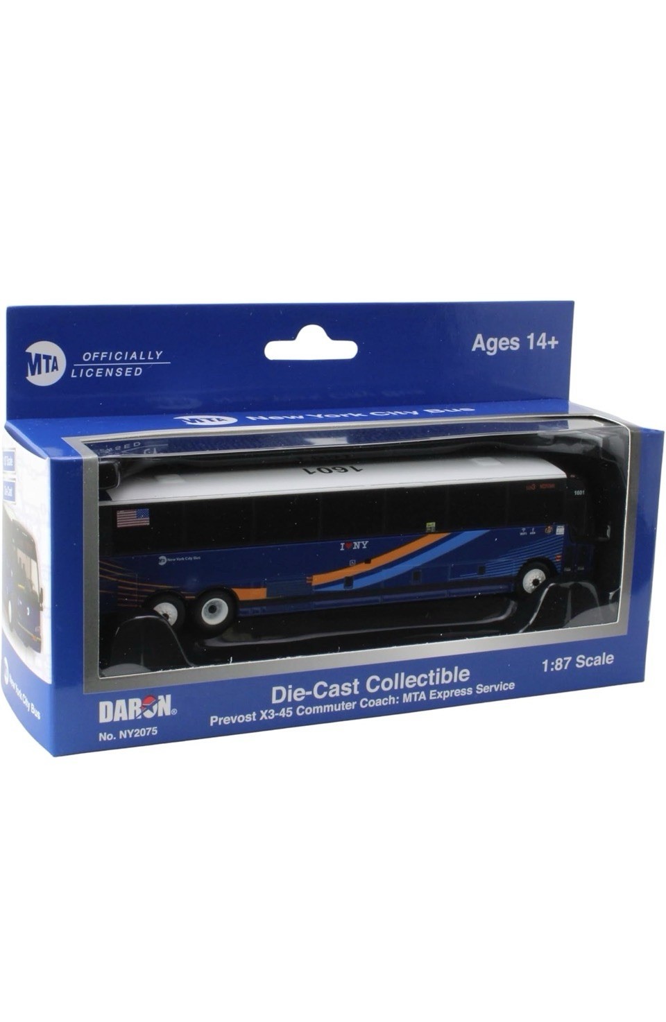 Daron Prevost X3-45 MTA New York City Die-Cast Bus 1:87 Scale 2021
