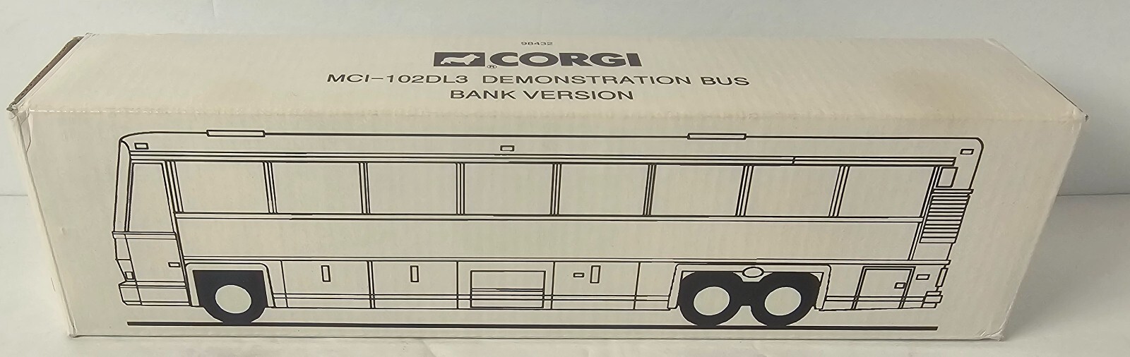 Corgi MCI-102DL3 Demonstration Bus Bank Version 1:50 Scale
