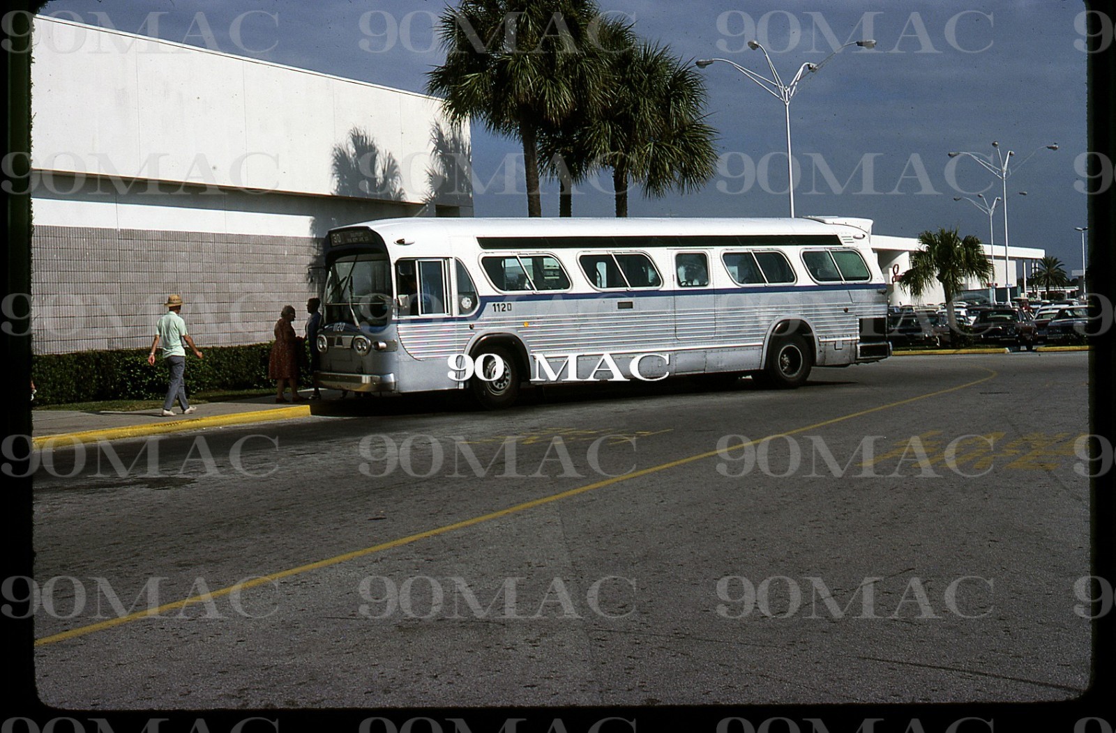 SPMTS. GM COACH BUS #1120. Saint Petersburg (FL). Original Slide 1979.