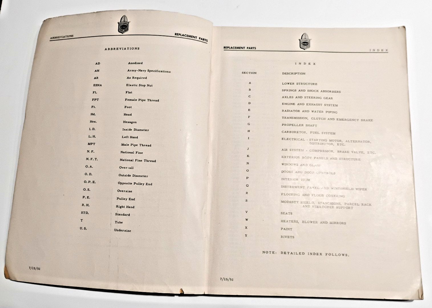 Fageol (Twin Coach) F-32-F Bus Manual – For Restoration or RV Conversion – RARE!