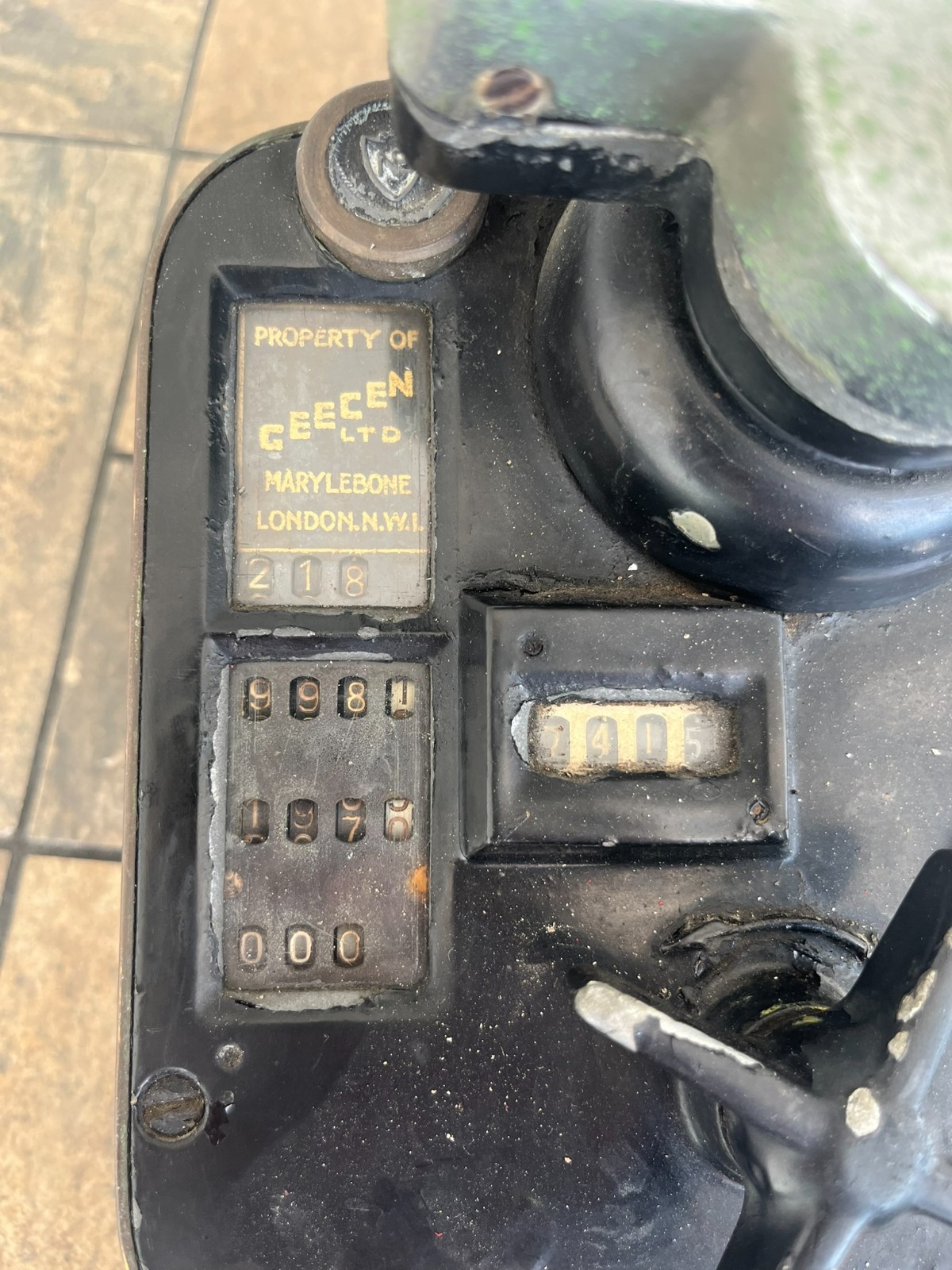 Vintage Argo Taxi Meter Fare 60’s Early Austin London Taxi Parts piece Antique