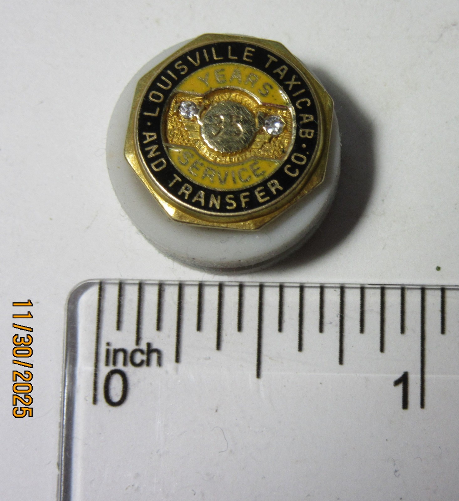Louisville Taxi Cab & Transit Co. 35 Year Pin 14K Gold Collectible LTC14KGD-35