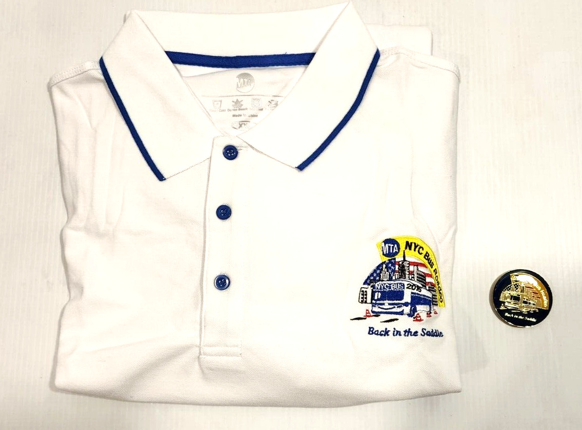 2016 New York City MTA Bus Roadeo Back In The Saddle Shirt & Coin ~ Size XXL