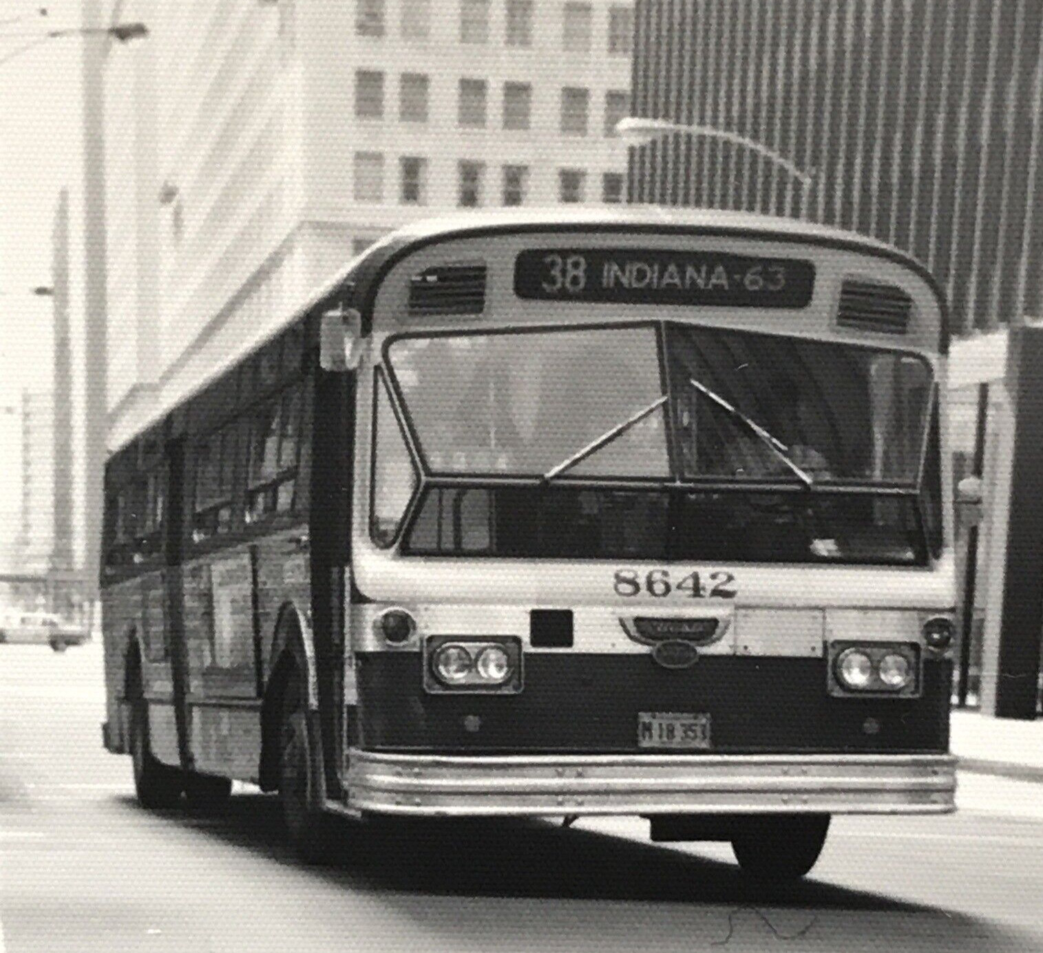 Chicago Transit Authority CTA Bus #8642 Route 38 Indiana Photograph