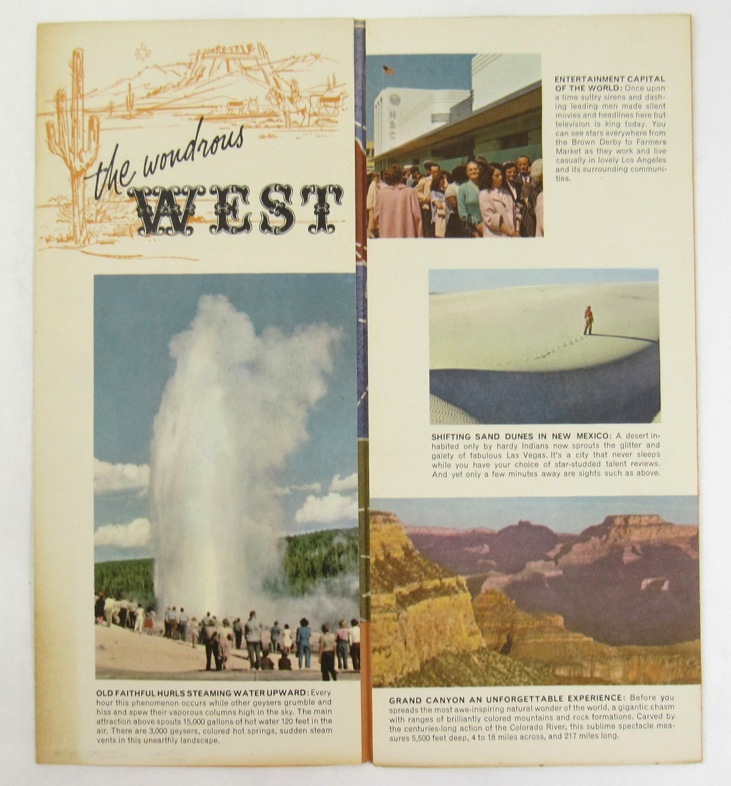 c1950 West By Greyhound Bus Lines Brochure Wondrous Scenicruiser Service USA