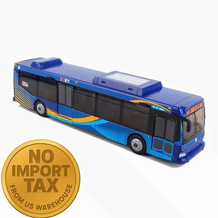 Daron MTA Bus – 11-Inch Single Bus in New Blue Livery – Officially Licensed Fric
