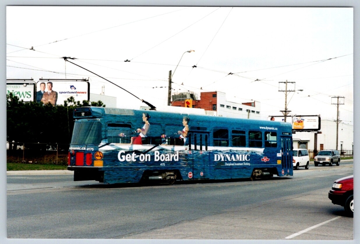 TTC Streetcar 4175 ‘Dynamic’ Wrap St Clair Loop, West Toronto Kodak 4×6 Print #1