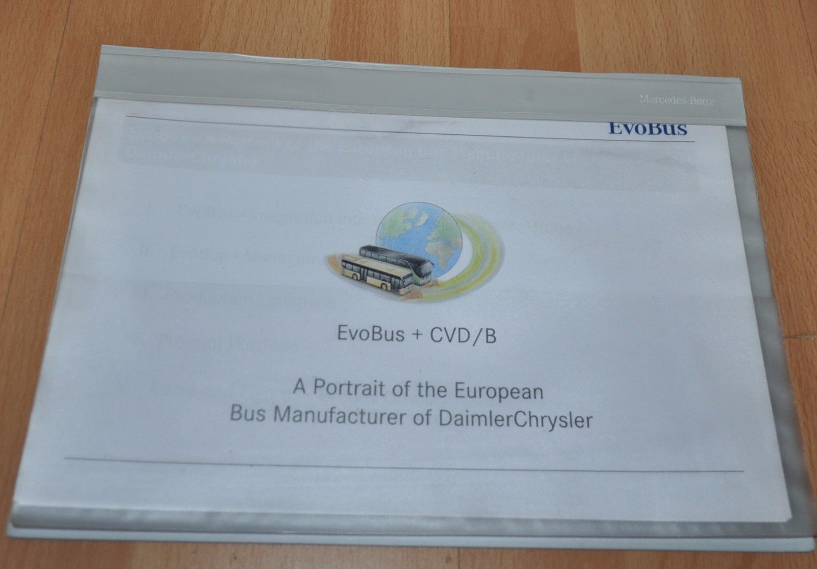 Mercedes Benz EvoBus + CVD/B Folder Omnibus Brochure Prospekt 2004