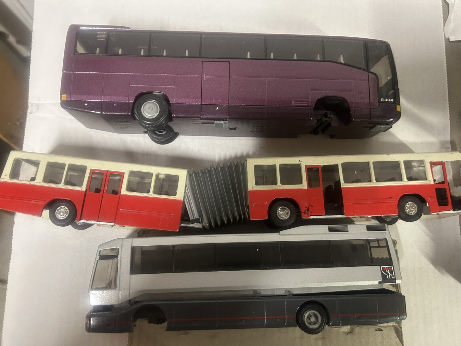 Lot Of 3 Bus Toys For Parts