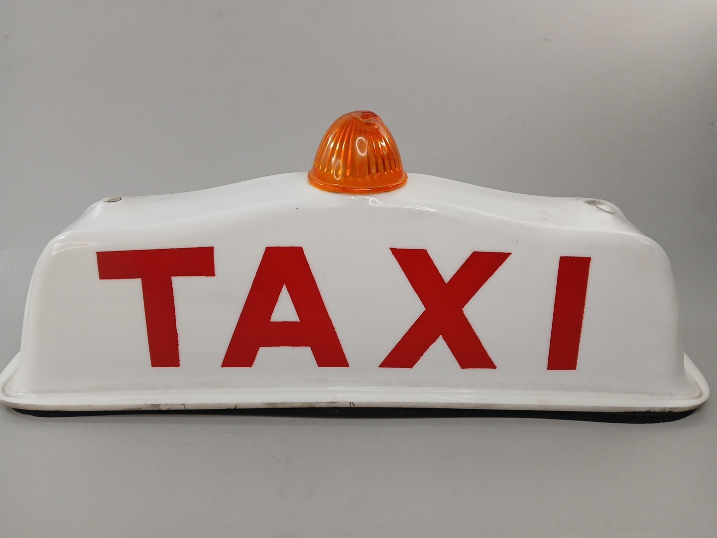 Vintage Taxi Cab Roof Light, Orange Vacancy Light – Read