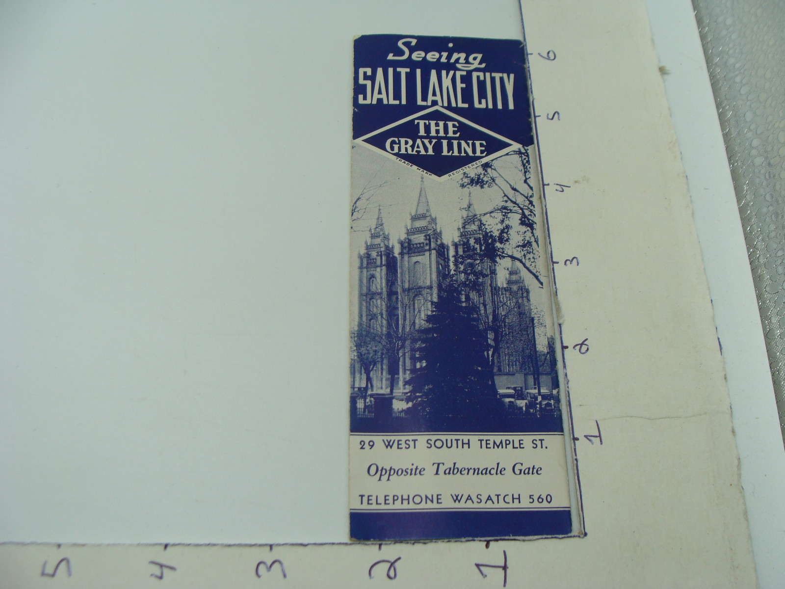 Original Vintage – seeing SALT LAKE CITY – the gray line — old but undated