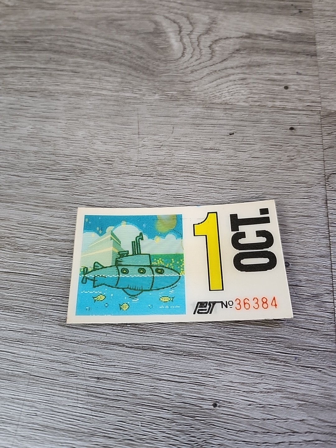 Vintage Hologram PAT Transit Bus Pass Pittsburgh Submarine & Building 1991