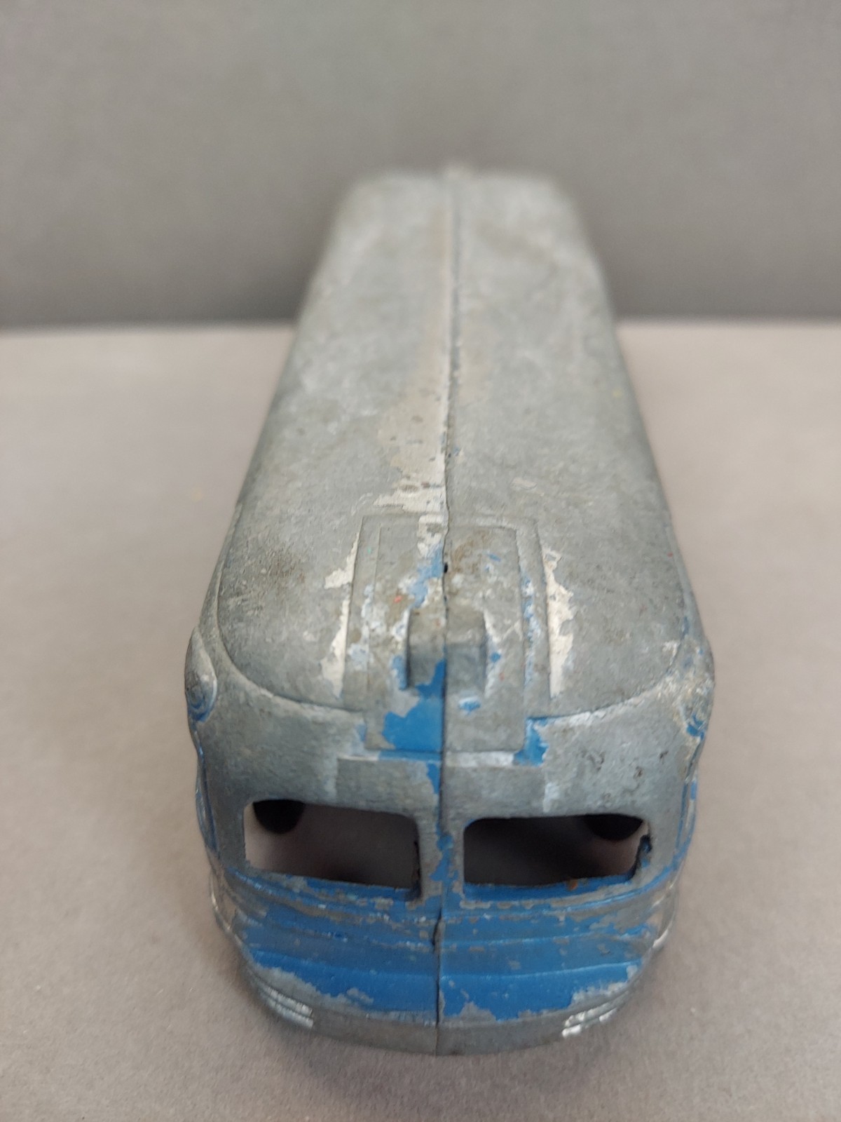 Vintage Greyhound Lines Bus Pressed Steel Toy Greyhound Bus Logo Advertising