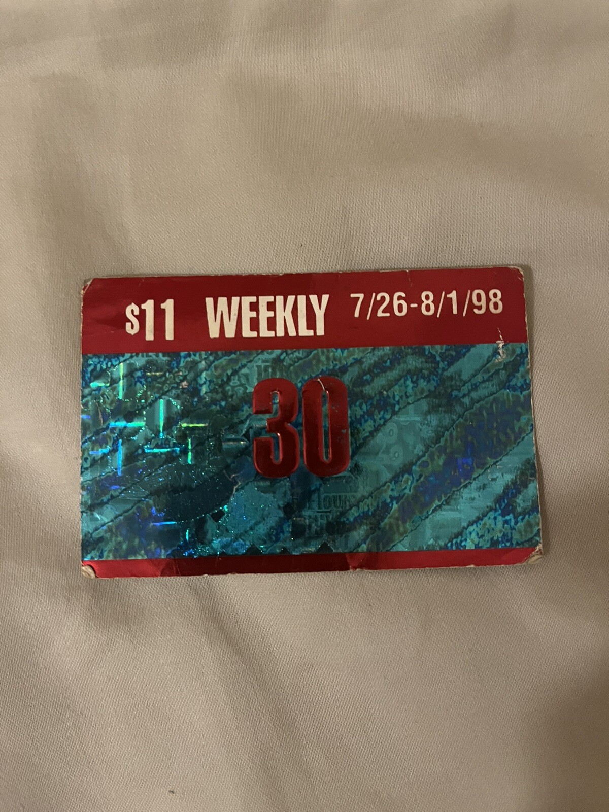 1998 LA Metro Weekly Pass