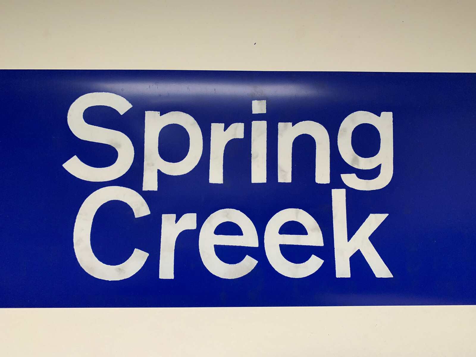 NY NYC BUS ROLL SIGN FRESH POND DEPO SPRING CREEK QUEENS HOWARD BEACH BROOKLYN