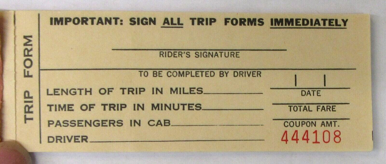 older booklet HOLLYWOOD-WILSHIRE TAXI COUPON BOOK