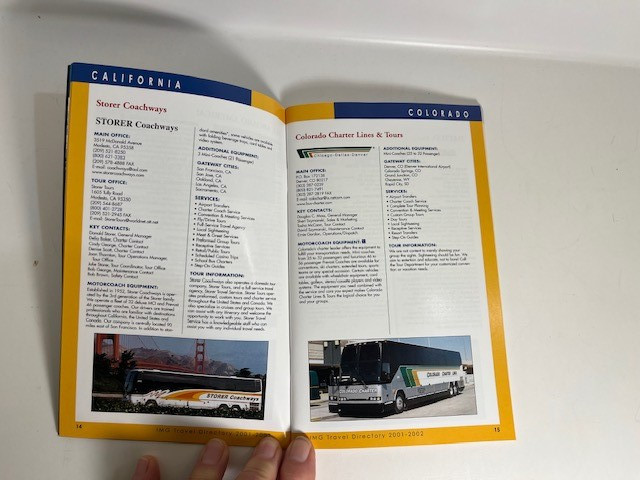 Int. Motor Coach Group (IMG) Travel Directory 2001-2002