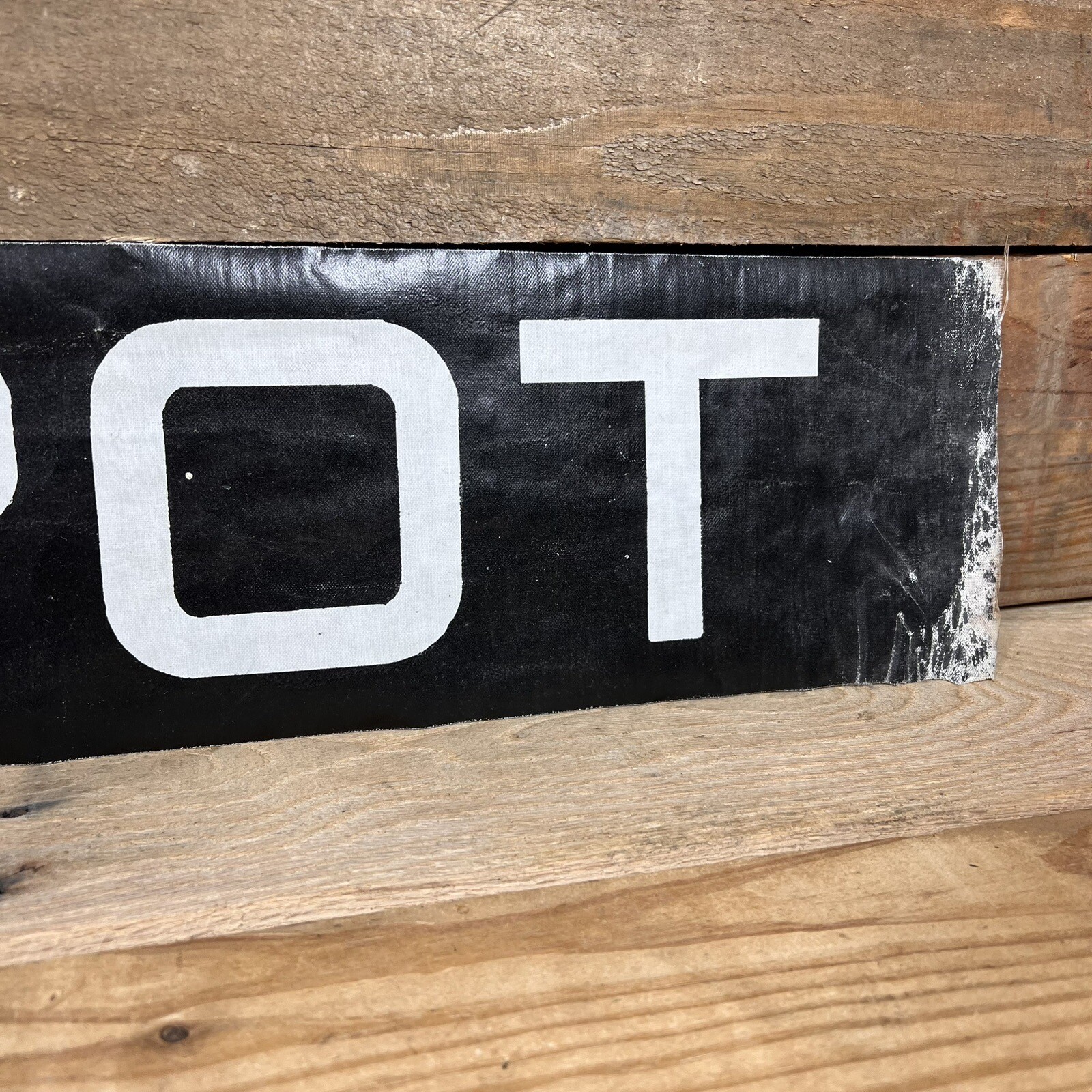 VTG New York City Bus Roll Sign Depot Americana Patina History NY NYC