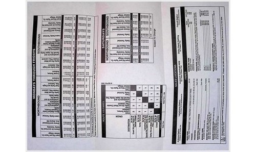 SEPTA Route 115 Bus Timetable Delco PA 1993 Ardmore Delmar Public Transit