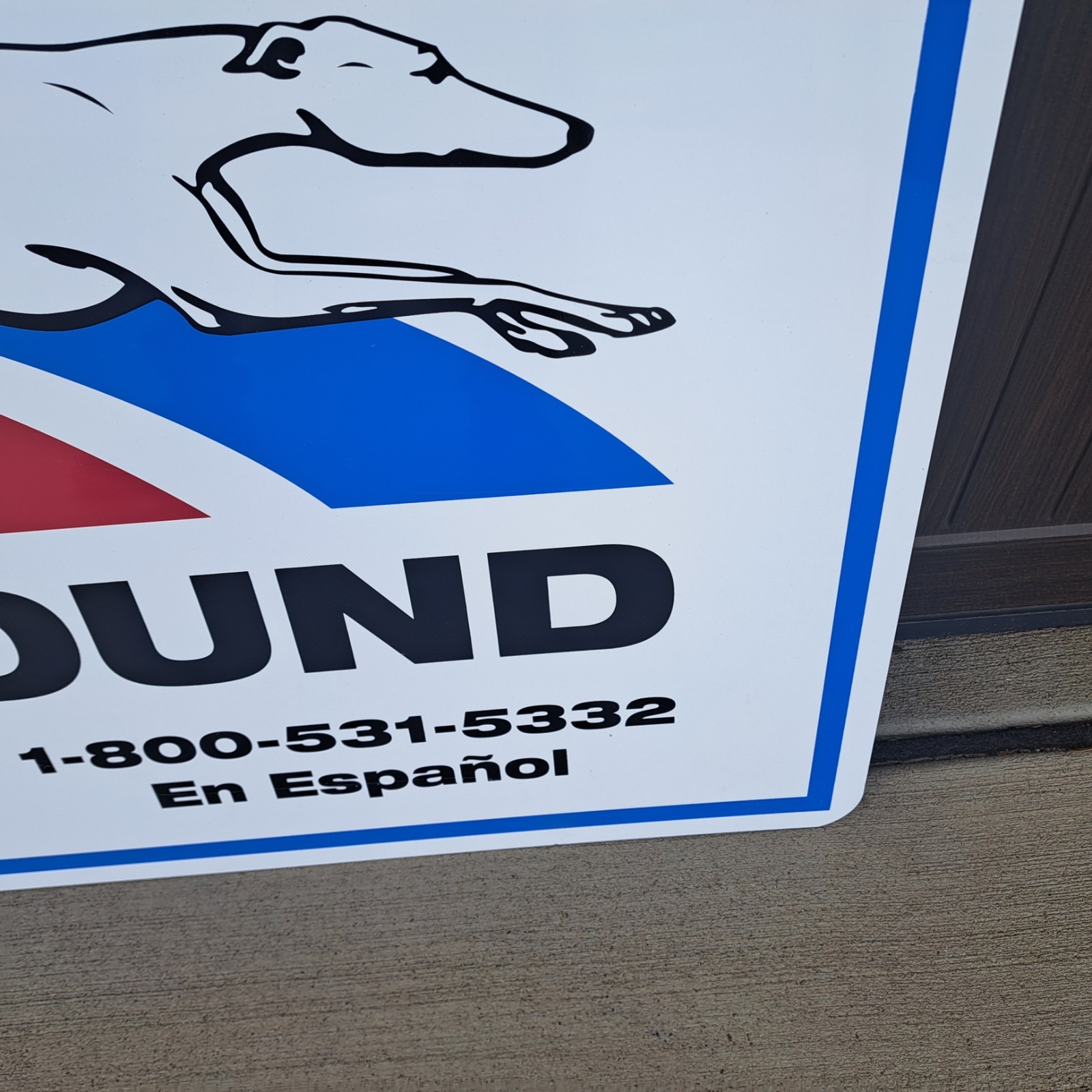 Greyhound Bus Lines Metal Sign 4 x 2′ Vintage Advertising NICE c1990s REAL