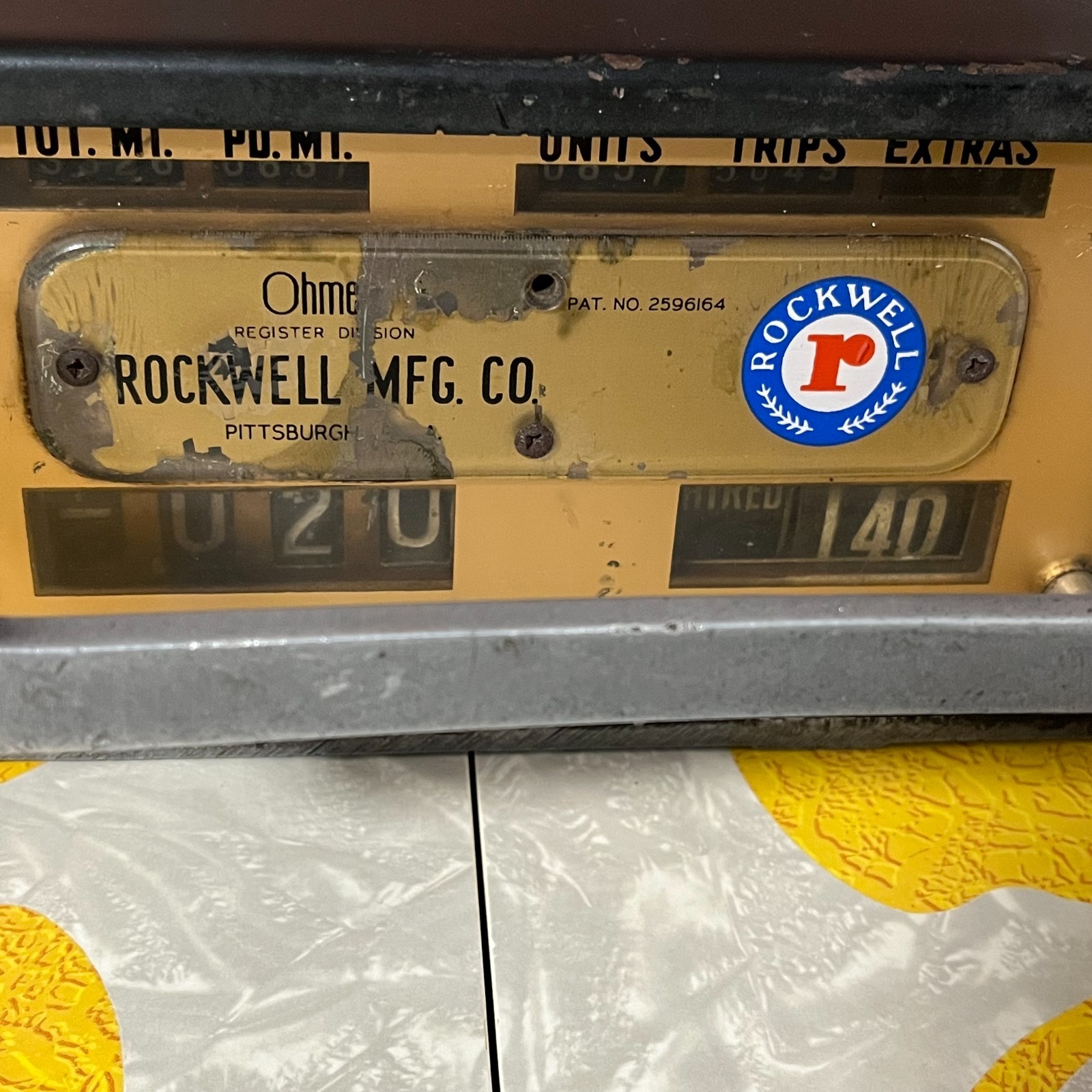 Vintage NYC Taxi Fare Meter Rockwell Mfg Co. Ohmer 1960s Era New York City Cab
