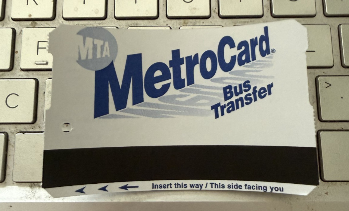 RARE – NYCT MTA Bus Transfer – BLANK